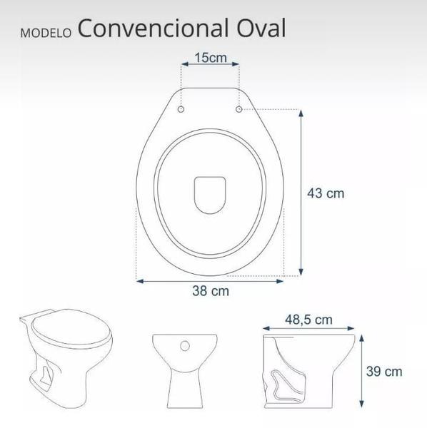 Imagem de Assento Standard Almofadado Branco