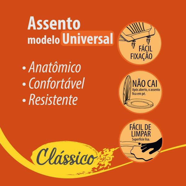 Imagem de Assento Tampa de Vaso Oval Sanitário Universal 