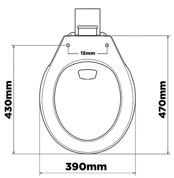 Imagem de Assento Tampa De Vaso Privada Oval Universal Slim Almofadado Deca Icasa - Branco Astra Barato