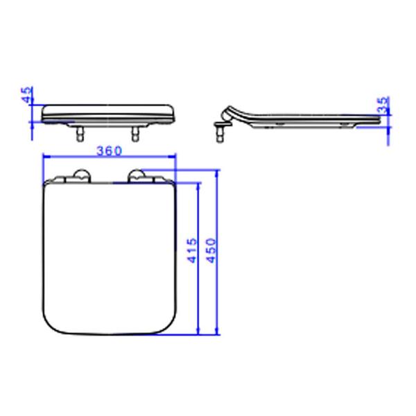 Imagem de Assento Termofixo Ap346 17 Living Branco Easy Clean Slow Close - Deca