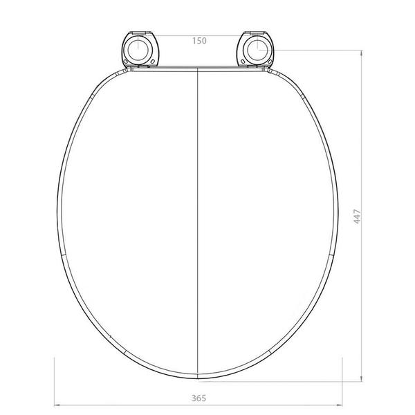 Imagem de Assento universal oval apolo branco conv. polipropileno