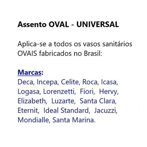 Imagem de Assento universal oval solution soft close polipropileno tupan