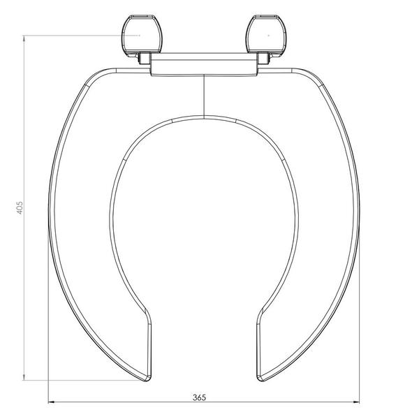 Imagem de Assento universal oval trafic branco conv. polipropileno