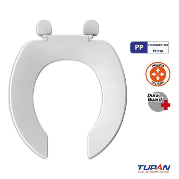Assento universal oval trafic branco conv. polipropileno - Tupan Imagem de Assento universal oval trafic branco conv. polipropileno