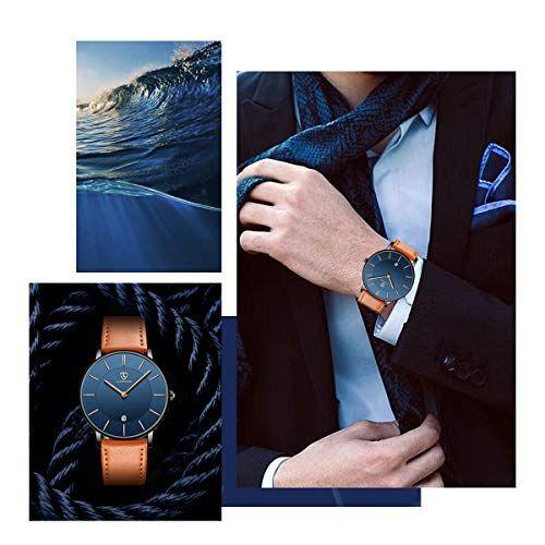 Assista, Relógio Mens, Moda Minimalista Simples Relógio de Pulso Data Analógica com Alça de Couro - BEN NEVIS Imagem de Assista, Relógio Mens, Moda Minimalista Simples Relógio de Pulso Data Analógica com Alça de Couro