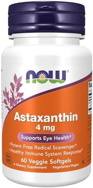 Imagem de Astaxanthin 4mg (60 softgels) - Now Sports