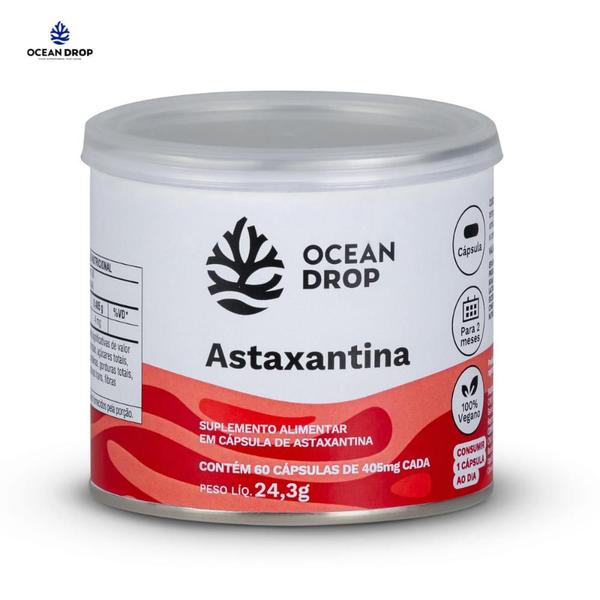 Imagem de Astaxantina Vegana 405mg 60 Capsulas Ocean Drop