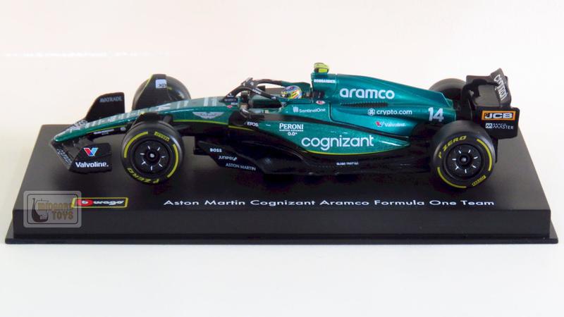 Imagem de Aston Martin AMR23 - Fernando Alonso 14 - Acrílico - Formula 1 2023 - Aston Martin Aramco F1 Team - 1/43 - Bburago