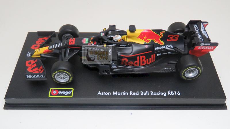 Imagem de Aston Martin Red Bull Racing RB16 - Max Verstappen 33 - Acrílico - Formula 1 2020 - 1/43 - Bburago