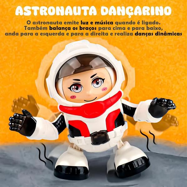 Imagem de Astronauta De Brinquedo Dançarino Boneco Com Luzes Divertido - Dm Toys