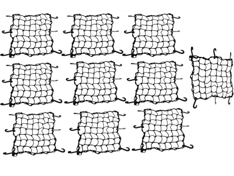 Imagem de Atacado Redinha Rede Elástica Aranha Moto Preto 45x45- 10 Un