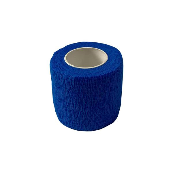 Imagem de Atadura Bandagem Adesiva Flexível de Latex 5cm X 4.5m Azul Hoppner