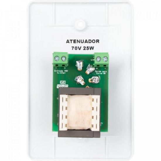 Imagem de Atenuador P/ Som Ambiente 25W 4 OHMS Branco Hayonik