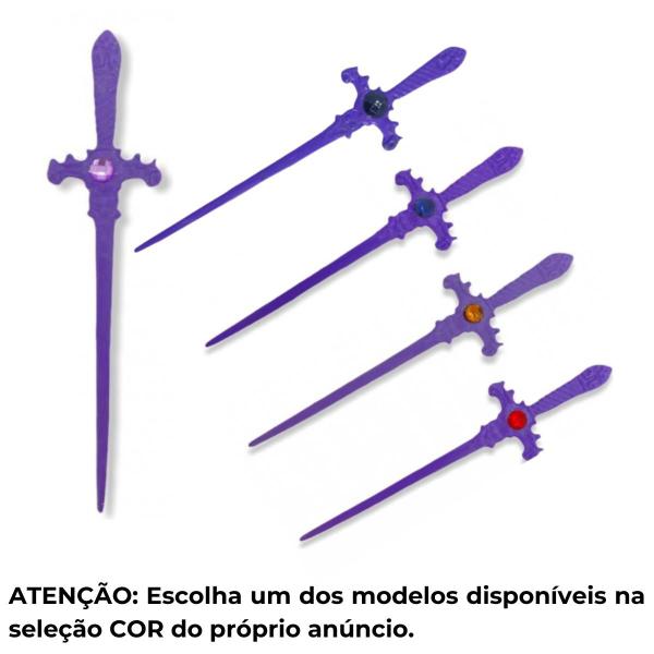 Imagem de Athame Cigana em Metal Roxo 15 cm Umbanda - Selecione a Cor