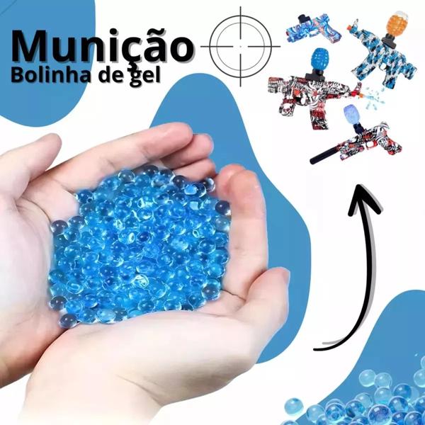 Imagem de Atirador de Bolinhas de Gel  Tiro Automático e Fácil Recarga