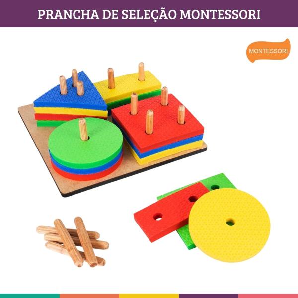 Imagem de Atividade Montessori Prancha de Seleção Jogo Infantil Nig