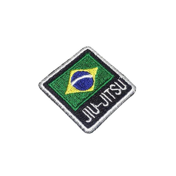 Imagem de ATM091T 12 Jiu-Jitsu Bandeira Brasil Patch Bordado Termocola