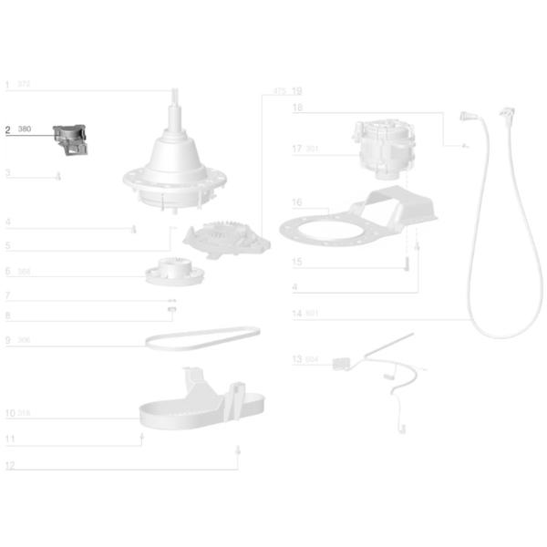 Imagem de Atuador Acoplamento de Freio Compatível com Lavadora Electrolux LAC16 (127V)