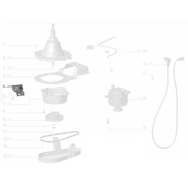 Imagem de Atuador Acoplamento de Freio Compatível com Lavadora Electrolux LTD16 (127V)