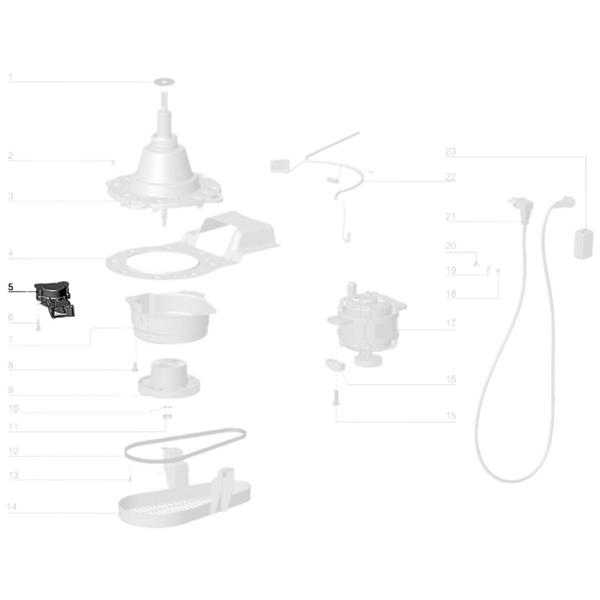 Imagem de Atuador Acoplamento de Freio Compatível com Lavadora Electrolux LTP12 (220V)