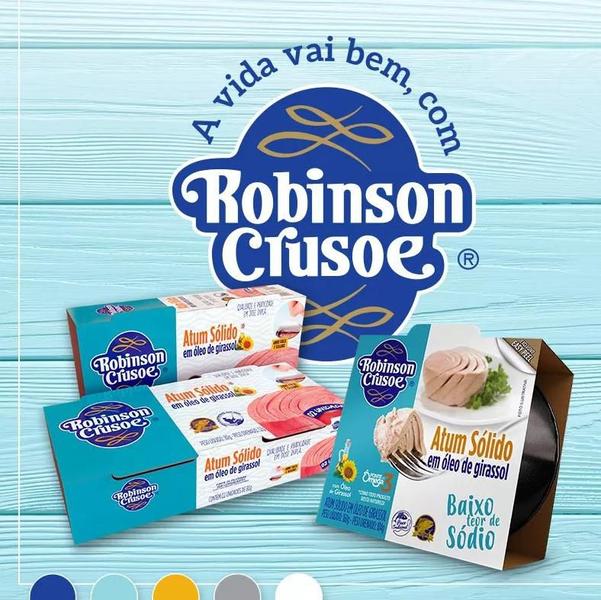 Imagem de Atum Sólido Em Óleo De Girassol Robinson Crusoe 160g