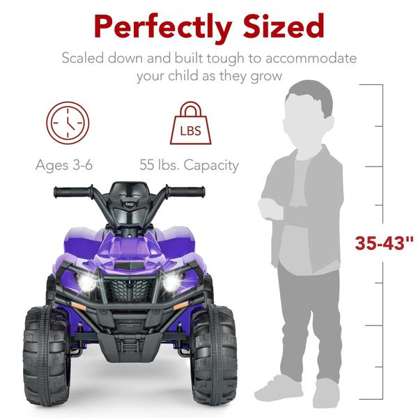 Imagem de ATV elétrico Ride-On Best Choice Products 12V Kids Purple