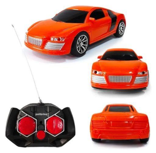 Imagem de Audi R8 Controle Remoto Ultra Carros 1:24 Polibrinq Laranja