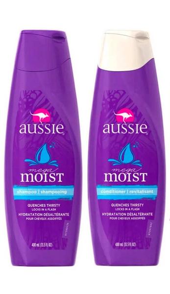 Imagem de Aussie Shampoo e Condicionador Mega Moist 400ml Kit