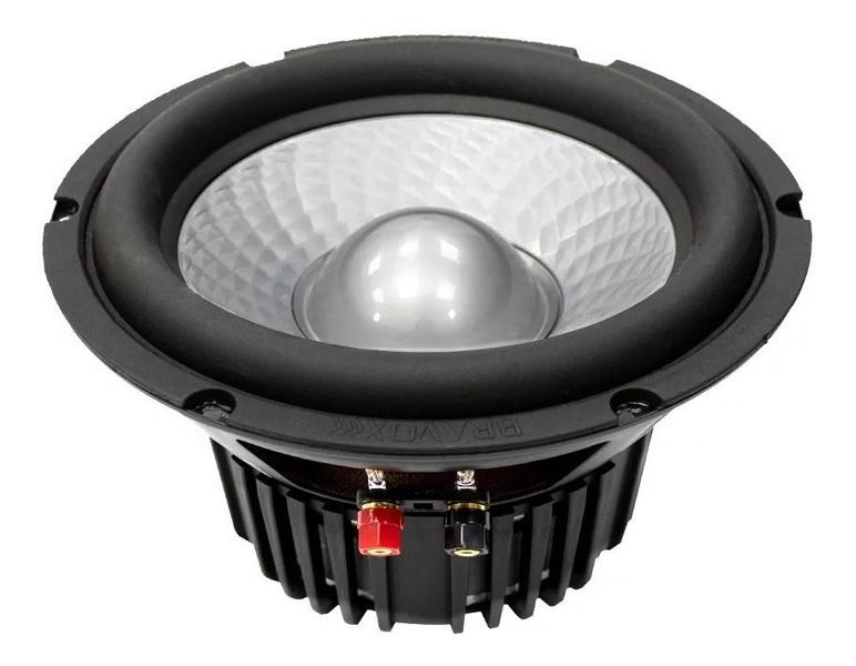 Imagem de auto falante 12 polegadas grave potente bravox black uxp12 d4 500 watts bobina dupla 2+2 ohms