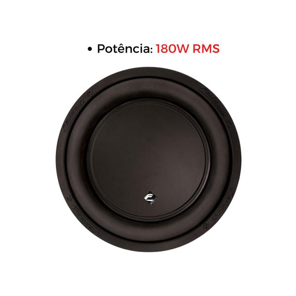 Imagem de Auto falante Subwoofer 10" 180W RMS 4 Ohms Slim Falcon - DSS36010SL