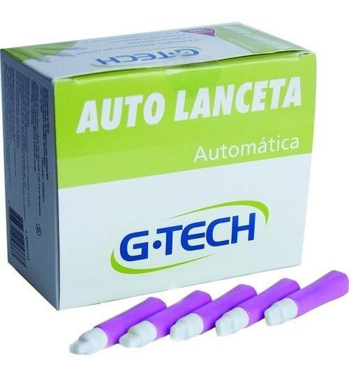 Imagem de Auto Lanceta Automática 28g Com 100 Unidades G-Tech