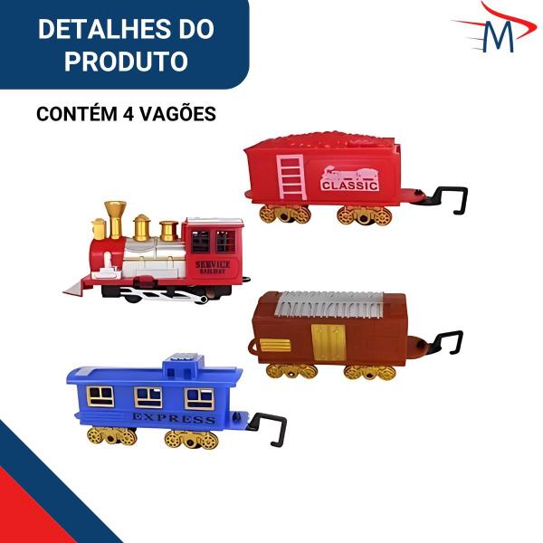 Imagem de Auto Pista Trilho Trem Elétrico Express locomotiva Ferrorama