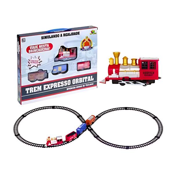 Imagem de Auto Pista Trilho Trem Elétrico Express locomotiva Ferrorama