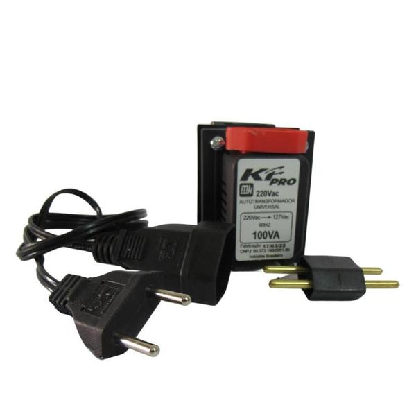 Imagem de Auto Transformador 100va Conversor Bivolt 110v Para 220v E 220v Para 110v Aparelhos Até 55W KF