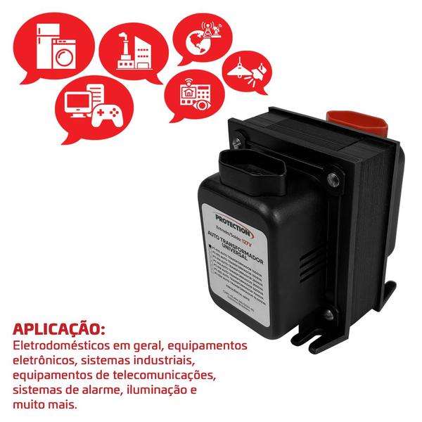 Imagem de Auto transformador 1050v 630w 110/220v E 220/110v PT-010