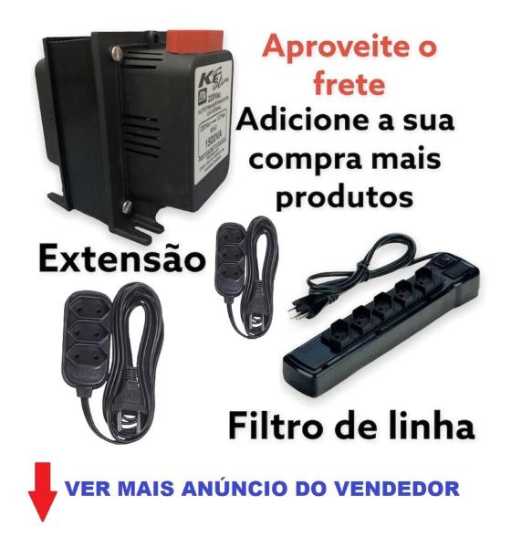 Imagem de Auto Transformador 2000va Bivolt 110v 220v E 220v 110v + Nf