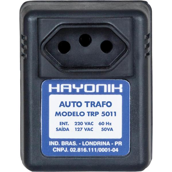 Imagem de Auto Transformador Parede 220/127Vac 50Va Trp 5011 Preto Ha