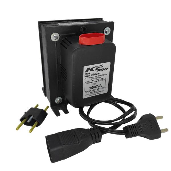 Imagem de Auto Trauto Transformador 3000va Conversor Bivolt 127v Para 220v E 220v Para 127v Até 1100W