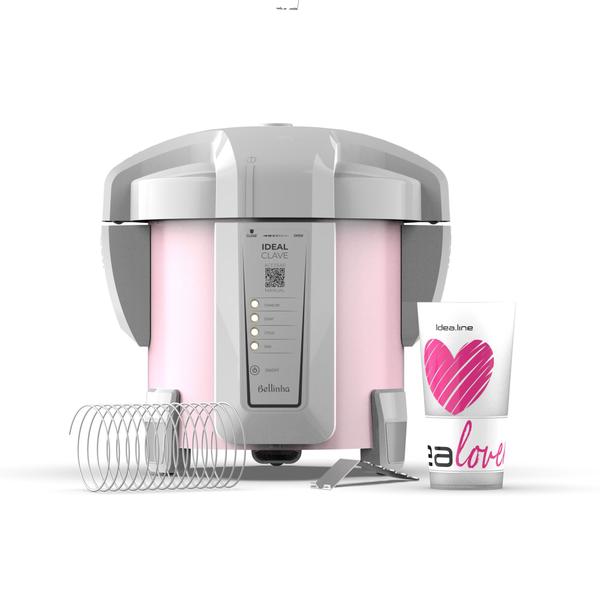 Autoclave Bellinha 5 Litros Rosa 110V tecnologia DVM - STERMAX