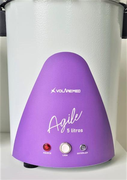 Imagem de Autoclave Vertical Volare Agile 05 Litros Roxo 220v - VOLAREMED