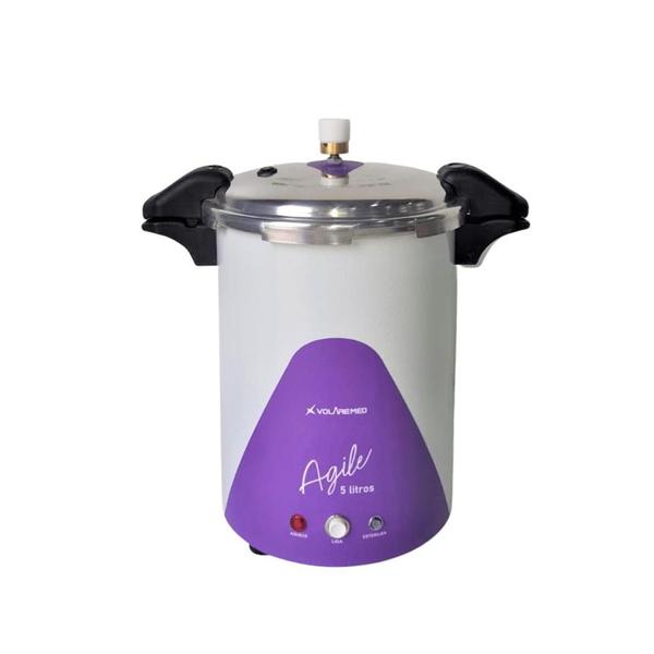 Imagem de Autoclave Vertical Volare Agile Roxo 05 Litros  220v - VOLAREMED