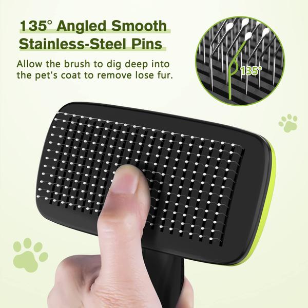 Imagem de Autolimpante Slicker Brush Pecute para cães, gatos e coelhos