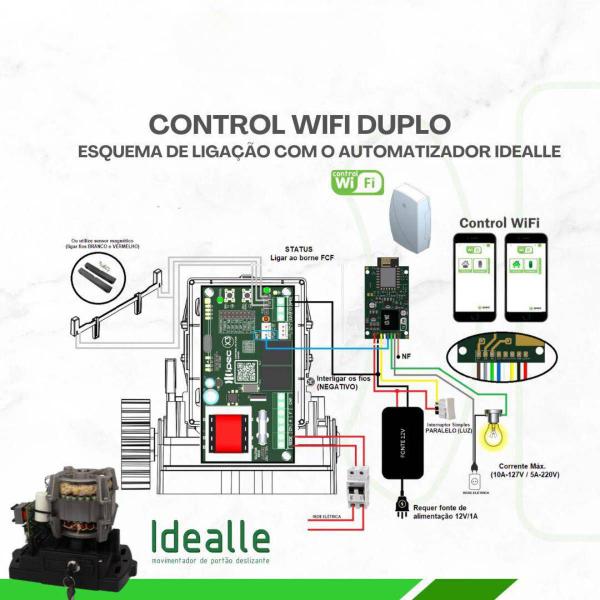 Imagem de Automatizador de portão dz idealle x450 127v ipec