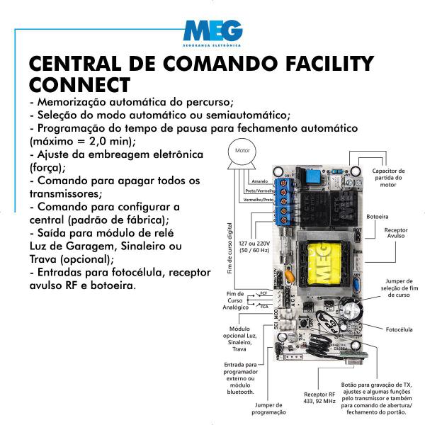 Imagem de Automatizador Motor Portão Eletrônico Ppa 700kg 7 Controles