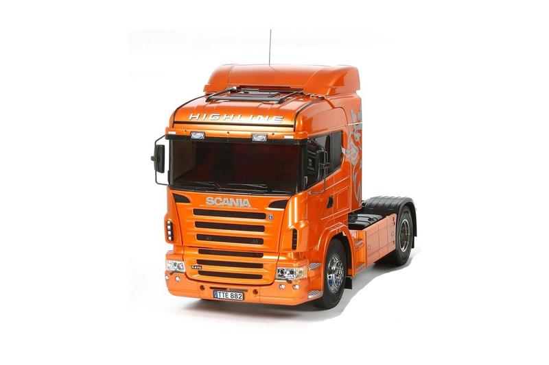 Imagem de Automodelo Caminhão Tamiya 1/14 Scania R470 Highline Laranja