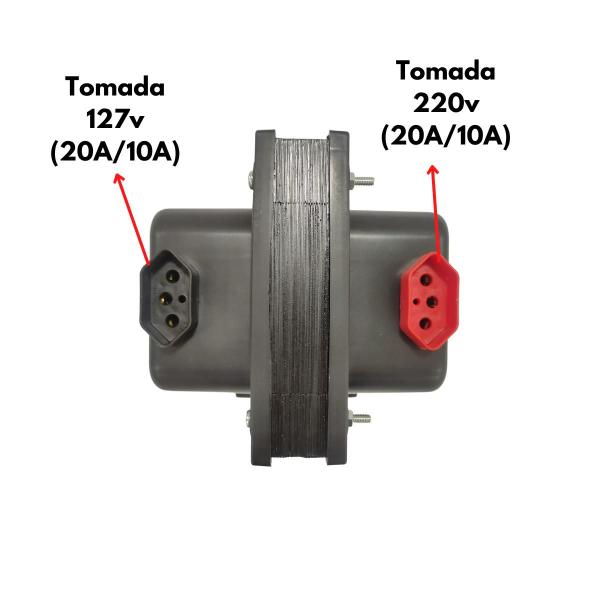 Imagem de Autotransformador 3000VA Tripolar Slim Premium Force Line