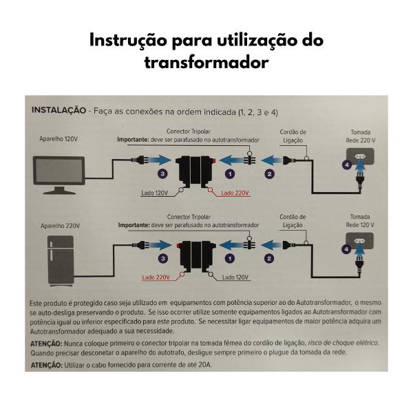 Imagem de Autotransformador 3000VA Tripolar Slim Premium Force Line