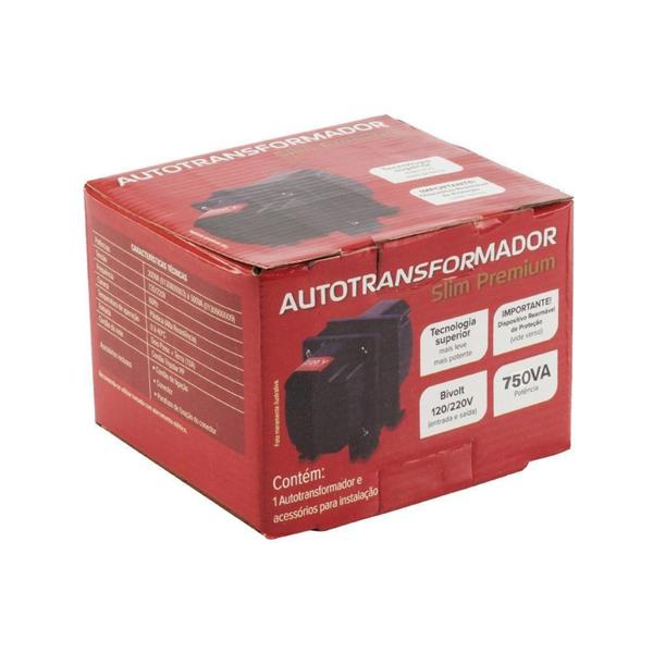 Imagem de Autotransformador Force Line Slim Premium 750 VA, Bivolt, Preto - 0131000007