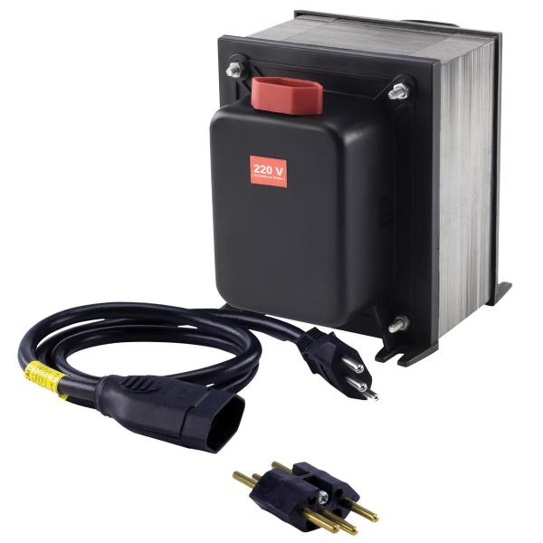 Imagem de Autotransformador Slim Fit 5000Va 20A Bivolt com Fusível Térmico Rearmável - Force Line