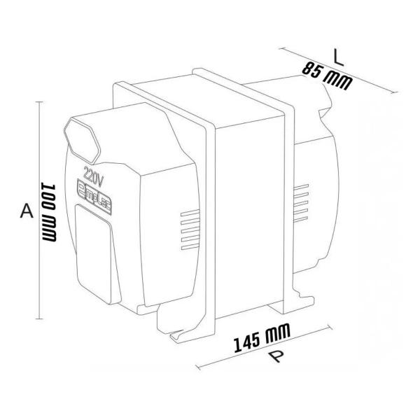 Imagem de Autotransformador Slim Premium 750VA Bivolt Forceline